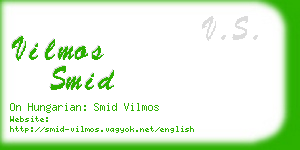 vilmos smid business card